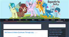 Desktop Screenshot of equestriadaily.com